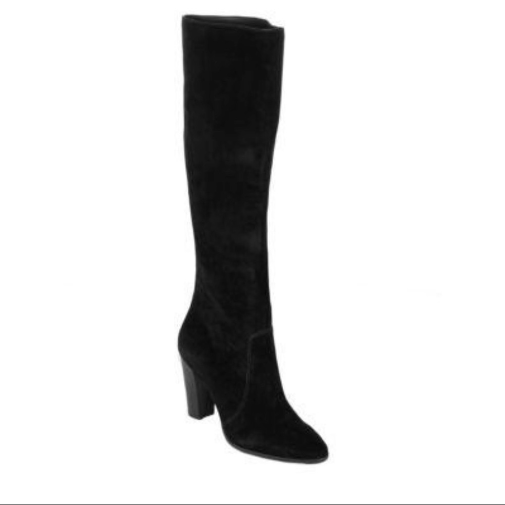 Dolce Vita Mid Calf Tall Suede Leather High Heel Boots